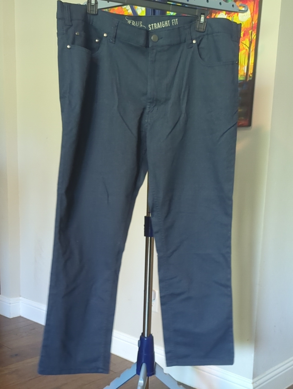 Straight Fit Men’s Chinos — Navy #2